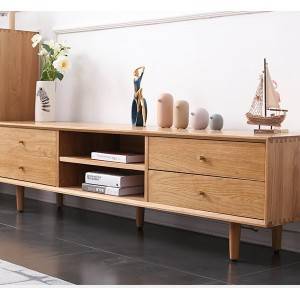 Massyf hout meubels foar wenkeamer TV-stand # 0014