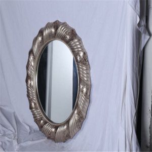 Rûne PU spegel muorre hingjende Europeeske styl badkeamer spegel badkeamer spegel thús ferbettering make-up spegel ijdelheid spegel