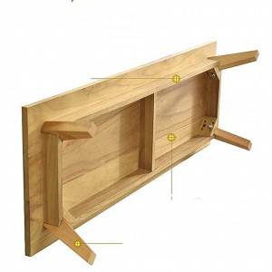 Enkla möbler i massivt trä för matsalens sidoskåp 0298