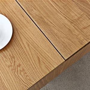 Nordic Simple massief hout kan worden verhoogd en verlaagd voor salontafel in de woonkamer #Theetafel 0005
