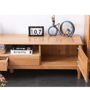 Modern and Simple Solid Wood Small Apartment TV Stand# 0019