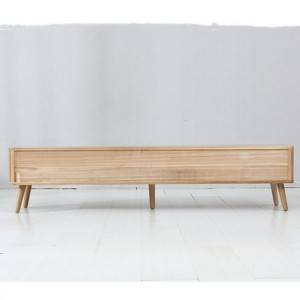 Armário de duas cores para sala de estar de madeira maciça nórdica moderna nº 0020