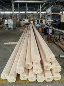 Pine Sylvestris Anti-Corrosion Log Column-14