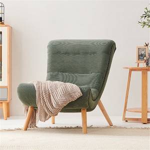I-Nordic Single Solid Wood Frame Sofa Ifenisha Yokudala 0194-3