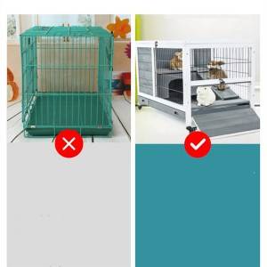 Multifunctional Poultry Breeding House Simple Solid Wood Rabbit Cage