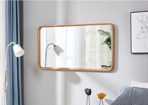 Solid Wood Wall Hanging Fitting Whole Body Dressing Wall Hanging Home Modern Minimalist Nordic Wardrobe Splicing Mirror 0038