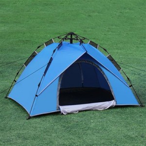 Outdoor Multi-Man Hill Waterproof Anti-Wind Couple Automatic Single Layer Camping Tent