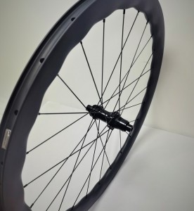 Carbon Tubeless Wave Rim  build with DT350 hubs and laced with sapim cx ray spokes Disc Brake Wheelset