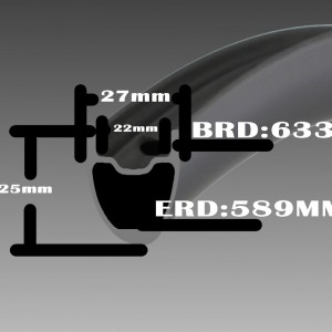 MTB Carbon Rims 29er Ultralight 280g 27x25mm Tubeless MTB Rim EDR 589mm Bicycle Wheel Custom Logo