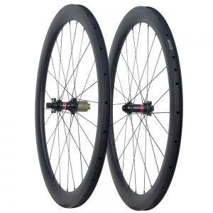 700C Gravel Tubeless ready Carbon wheelset with NOVATEC Hubs and Thru Axle 100mmx12mm front 142mmx12mm rear Center lock Disc brake