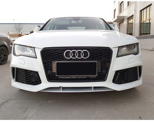 RS7 S7 front bumper grille quattro Ho an'ny Audi A7 S7 C7 afovoan-tantely grille