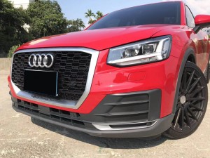 SQ2 RSQ2 kutsogolo bumper grille kwa Audi Q2 Q2L 2018-2020 pakati zisa grill quattro