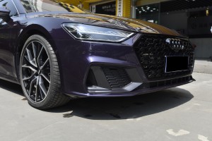 RS7 pansergrill for Audi A7 S7 C8 med ACC frontfanger midtgrill
