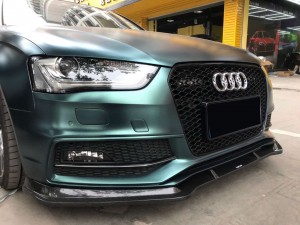 Actualice Audi RS4 Style Front Grille Hex Mesh Honeycomb Hood Grill Fits A4 S4 B8.5