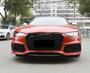 RS7 auto front grille foar Audi A7 S7 C7.5 ABS materiaal honeycomb auto grill