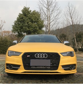 RS7 auto front grille ለ Audi A7 S7 C7.5 ABS ቁሳቁስ የማር ወለላ የመኪና ጥብስ