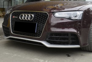 Grila bara fata stil RS5 pentru Audi A5 S5 B8.5 grila tip fagure RS frame quattro