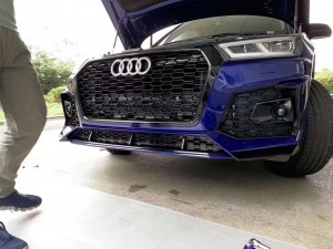 RSQ5 SQ5 style grille ho an'ny Audi Q5 SQ5 B9 honeycomb front grille