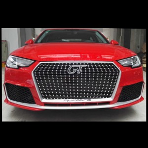 S4 RS4 car grill for Audi A4 S4 B9 honeycomb front bumper grille facelift auto grills