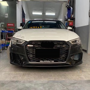 bodikits RS3 For Audi A3 S3 8V.5 កាងខាងមុខមានសាច់អាំង