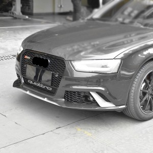 Ntlafatsa Audi RS4 Style Front Grille Hex Mesh Hood Hood Grill Fits A4 S4 B8.5