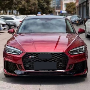 Audi RS5 B9 uslubidagi kuzov to'plamlari A5 2017-2019 uchun old panjara va dudoqli old bamper
