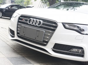 Audi A5 S5 B8.5 için RS5 tarzı ön tampon ızgarası petek ızgara RS çerçeve quattro