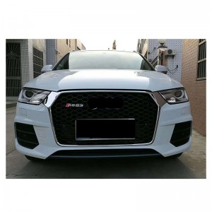 RSQ3 SQ3 ABS auto grille para sa Audi Q3 2016-2019 radiator honeycomb grills front bumper grill