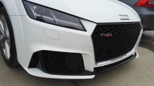 Audi TT TTS MK3 FV 8S 앞 범퍼 그릴 2015-2019 용 TTRS TTS 페이스 리프트 메쉬 그릴