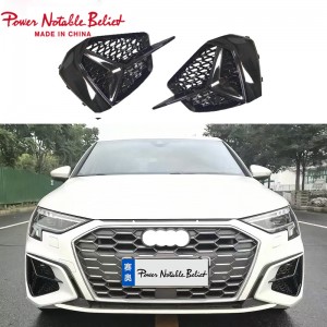 Audi A3 8Y fog light grill S-line S3 fog lamp grille RS3 for Audi A3 20-23