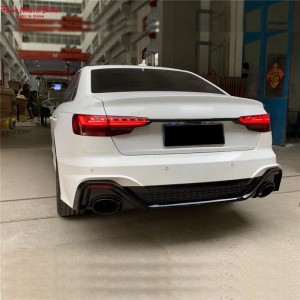 Audi A4 S4 upgrade sa RS5 style car body kit front bumper diffuser pipe 20-24