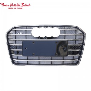 C7 PA RS6 fa'ameamea pito i luma mo Audi A6 S6 C7.5 quattro grille
