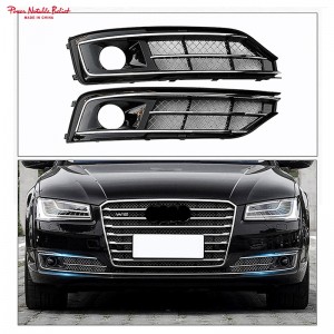 Fog Light Grill For Audi S-line A8 D4 PA 15-18 Fog Lamp Grill Racing
