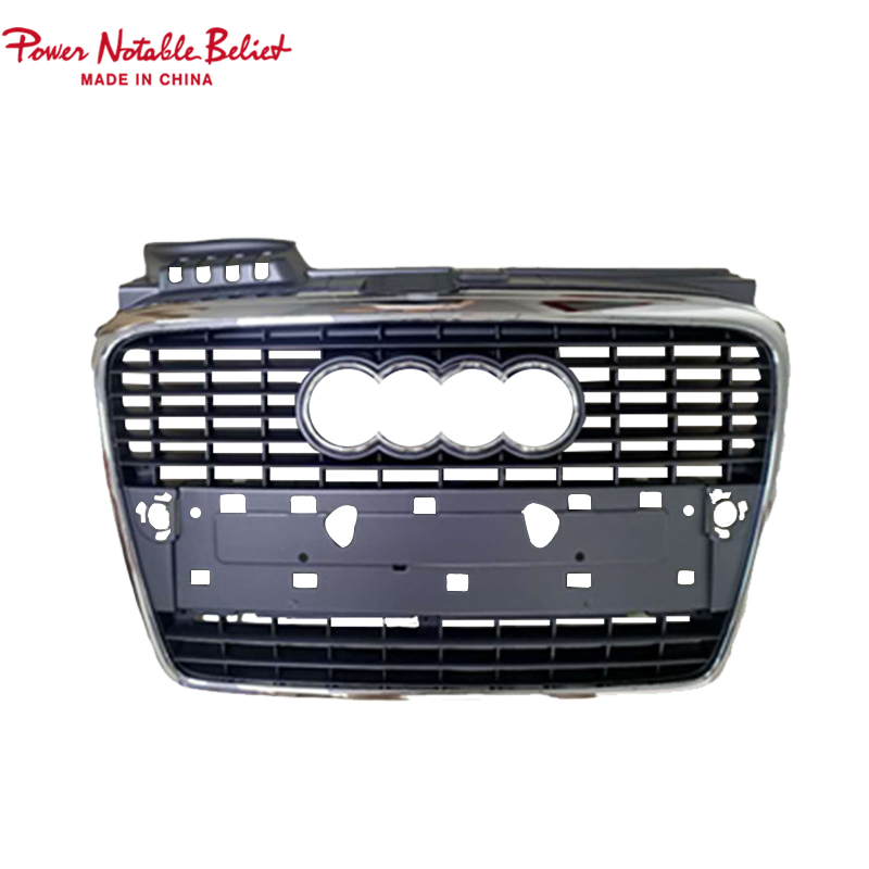 Front grill for Audi A4 A4L B7 to RS4 radiator center honeycomb S4 grille quattro
