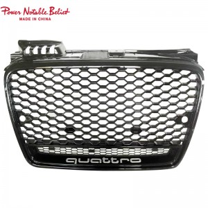 Front grill for Audi A4 A4L B7 to RS4 radiator center honeycomb S4 grille quattro