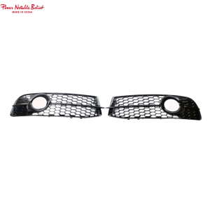 HONEYCOMB Front Bumper Fog Light Lamp Grille Cover For Audi A6 C6 S-Line 09-11