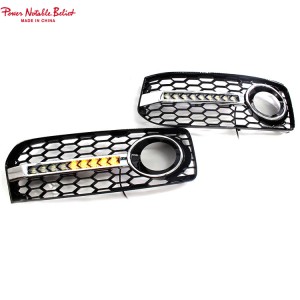 Honeycomb fog lamp grill for Audi A5 B8 S-line S5 09-11