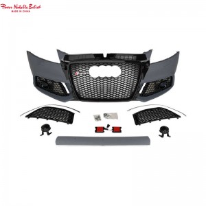 RS3 Auto Body kit For Audi A3 S3 8P bumper e nang le molomo o monate o ka pele Sedan Hatchback