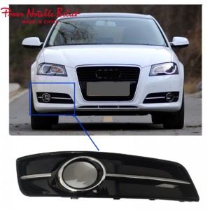 RS3 Led Fog lamp cover honeycomb Grills for audi A3 8P 2007-2012