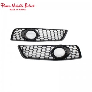 RS3 Led Fog lamp cover honeycomb Grills for audi A3 8P 2007-2012