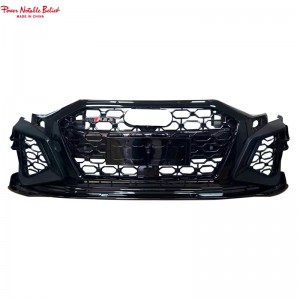 RS3 Front Bodykit ສໍາລັບ Audi A3 S3 8Y Front Bumper with grill front lip diffuser tailpipe