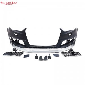 RS3 style bodikit for Audi A3 S3 8V Bumper With grill front molomo