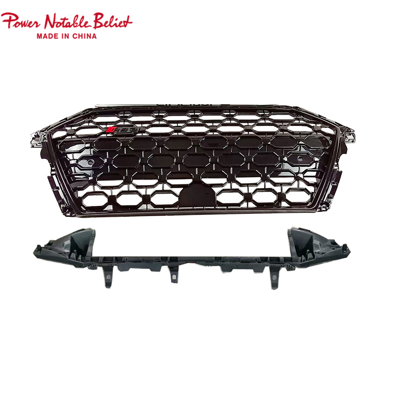 S3 RS3 style car grille for Audi A3 S3 8Y front hood grille with bracket