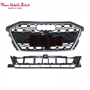 S3 RS3 style car grille para sa Audi A3 S3 8Y front hood grille na may bracket