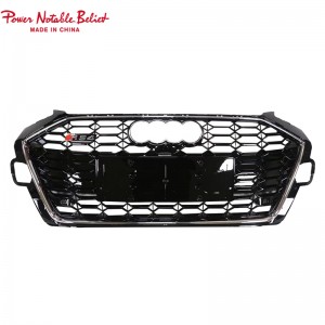 RS4 B9.5 Front grill fit para sa Audi A4 S4 honeycomb bumper grille na may bracket