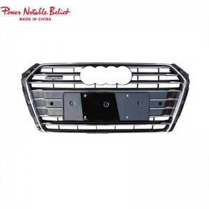 S4 RS4 car grill for Audi A4 S4 B9 honeycomb front bumper grille facelift auto grills