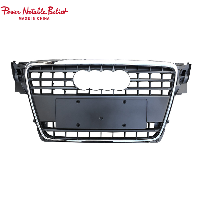 RS4 front grill for Audi A4 S4 B8 honeycomb mesh bumper grille RS quattro