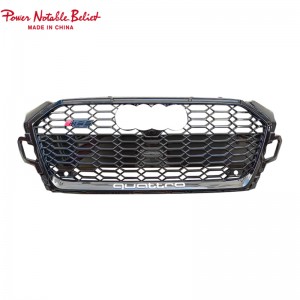 RS5 Front Bumper Grille សម្រាប់ Audi A5 S5 B9PA Hood Front Bumper Grill