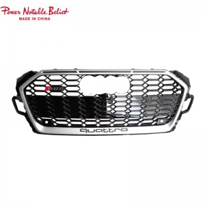 RS5 Front Bumper Grille ສໍາລັບ Audi A5 S5 B9PA Hood Front Bumper Grill