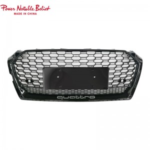 RS5 honeycomb grill for Audi A5 S5 B9 Bildeler frontgrill ABS materiale